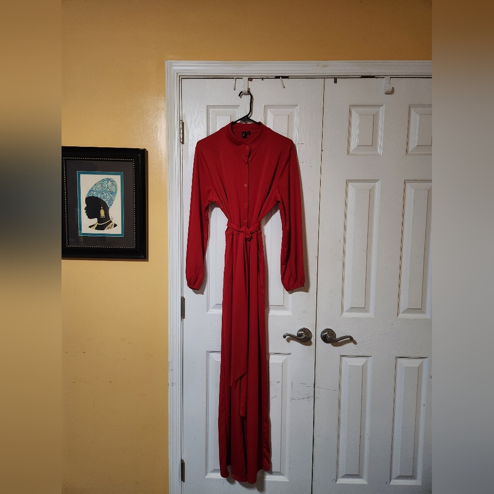 Red Jumpsuit with pockets